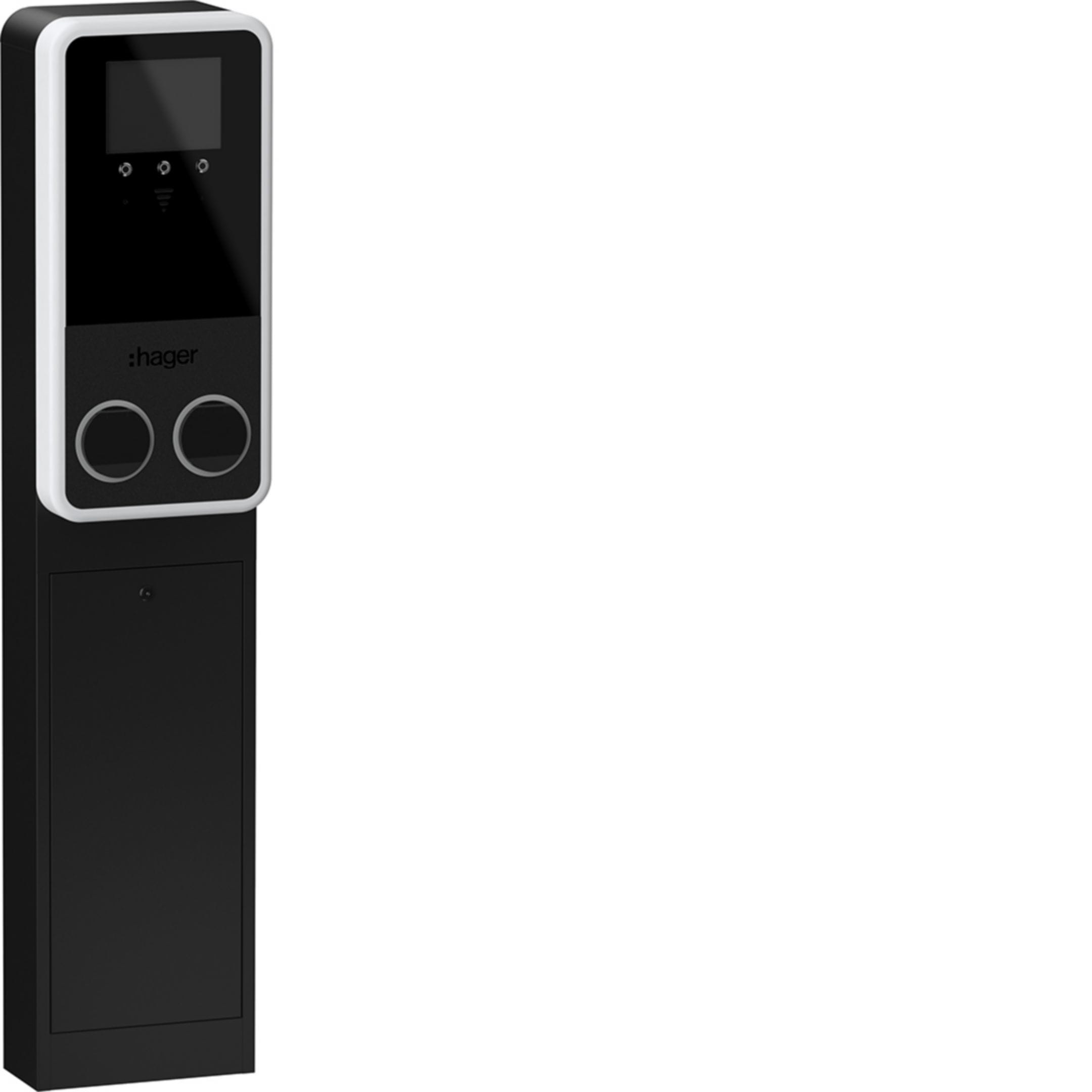 HAGER BOCCHIOTTI - EVCS WITTY PRK 2X22KW 3P T2S RFID IP PAV