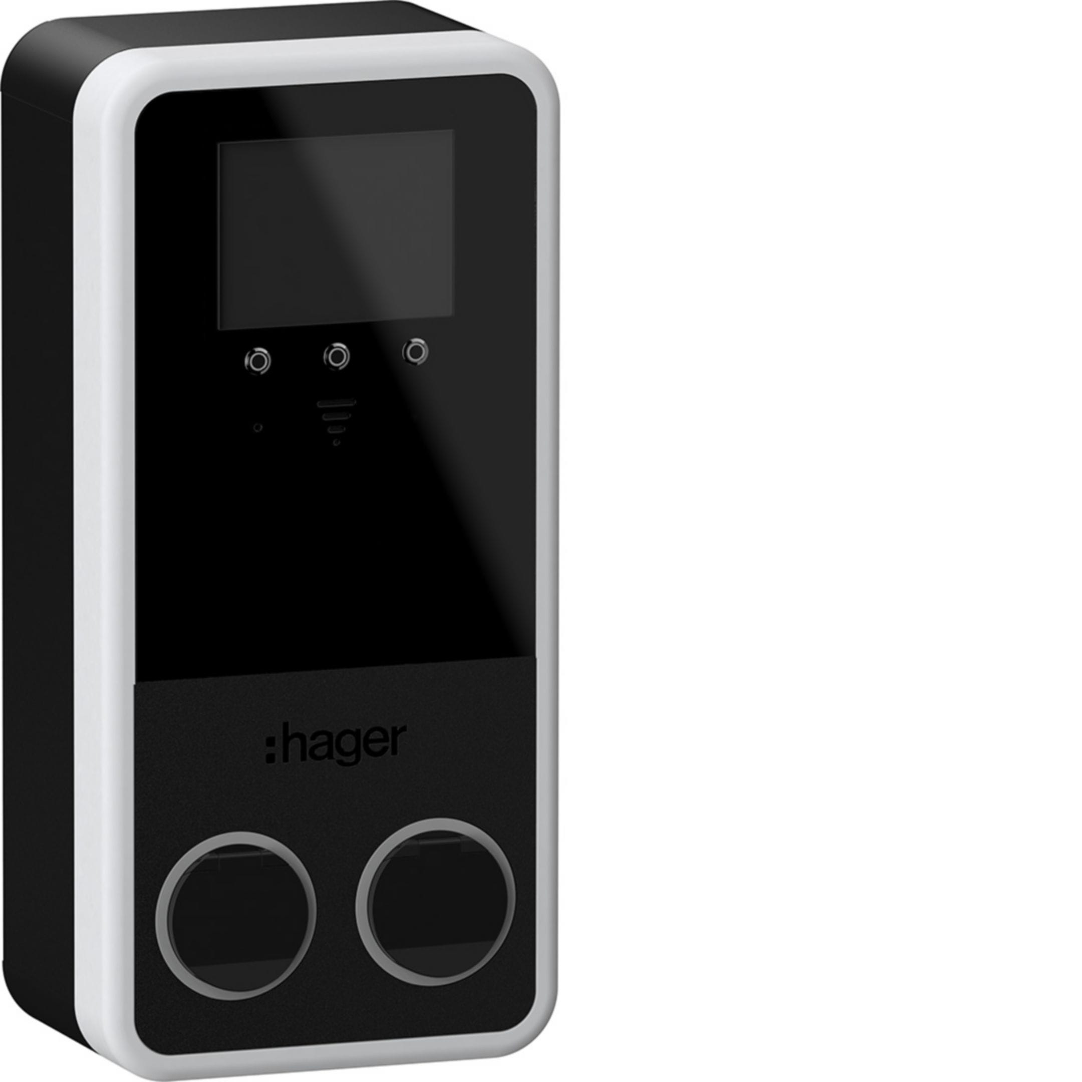 HAGER BOCCHIOTTI - EVCS WITTY PRK 2X22KW 3P T2S RFID IP PAR