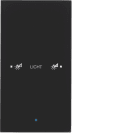 HAGER BOCCHIOTTI - Sensore vetro KNX singolo comfort KNX - Serie TS Sensor vetro nero