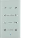 HAGER BOCCHIOTTI - Sensore vetro KNX quadruplo comfort KNX - Serie TS Sensor vetro bianco polare