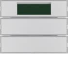 HAGER BOCCHIOTTI - Sensore a tasti doppio con Termostato KNX - Serie K.1 alu