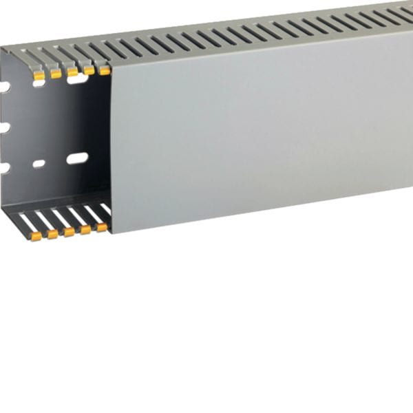 HAGER BOCCHIOTTI - Canaletta con coestruso morbido modulo 10 feritoia 4 grigio T1-EN 100x60 G B00840