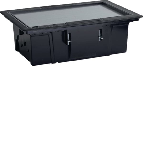 HAGER BOCCHIOTTI - Torretta a scomparsa 8 moduli con coperchio per mattonella NEST 8 MATT B01368