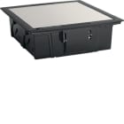 HAGER BOCCHIOTTI - NEST 16 ANTISC Torretta a scomparsa 16 moduli con coperchio antiscivolo NERO B01369