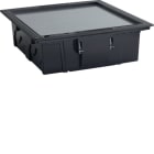 HAGER BOCCHIOTTI - NEST 16 MATT Torretta a scomparsa 16 moduli con coperchio per mattonella NERO B01370