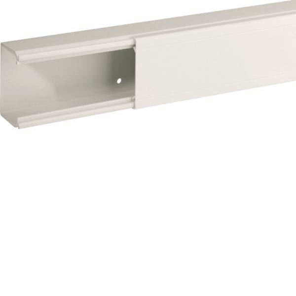 HAGER BOCCHIOTTI - Canale porta cavi con base piana bianco completo di coperchio TA-EN 60x40 W B01820