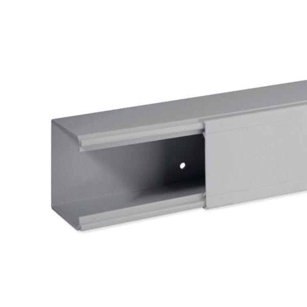 HAGER BOCCHIOTTI - TA-EN 60x60 G Canale porta cavi a base piana GRIGIO B01829