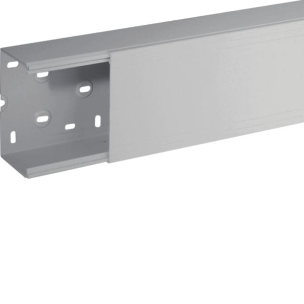 HAGER BOCCHIOTTI - Canale porta apparecchi e porta cavi grigio completo di coperchio TA-N 120x80 G B01871