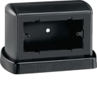 HAGER BOCCHIOTTI - Torretta porta apparecchi bifacciale 4 moduli riducibile a 3 nero ardesia TOR B02090