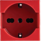 HAGER BOCCHIOTTI - Presa schuko/bivalente P40 Pepita rossa PRS SCH.2P+T 16A R B02811