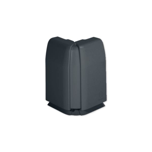 HAGER BOCCHIOTTI - Angolo esterno variabile per canale battiscopa TBN nero ardesia AEBN A B03139