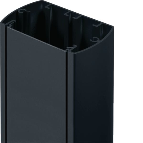 HAGER BOCCHIOTTI - Corpo colonna UNA in alluminio nero ardesia CORPO UNA 2700 NR B03178