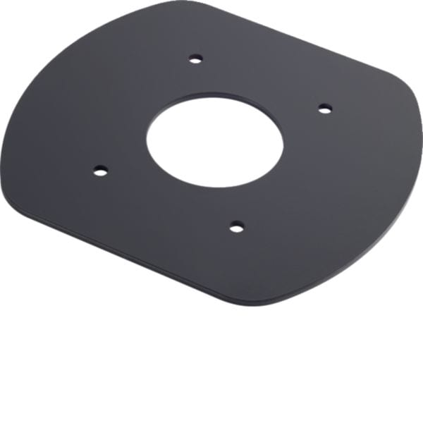 HAGER BOCCHIOTTI - PIASTRA UNA per raccordo scatola MCD-T-C con colonna UNA NERO ARDESIA B03187