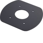 HAGER BOCCHIOTTI - PIASTRA UNA per raccordo scatola MCD-T-C con colonna UNA NERO ARDESIA B03187