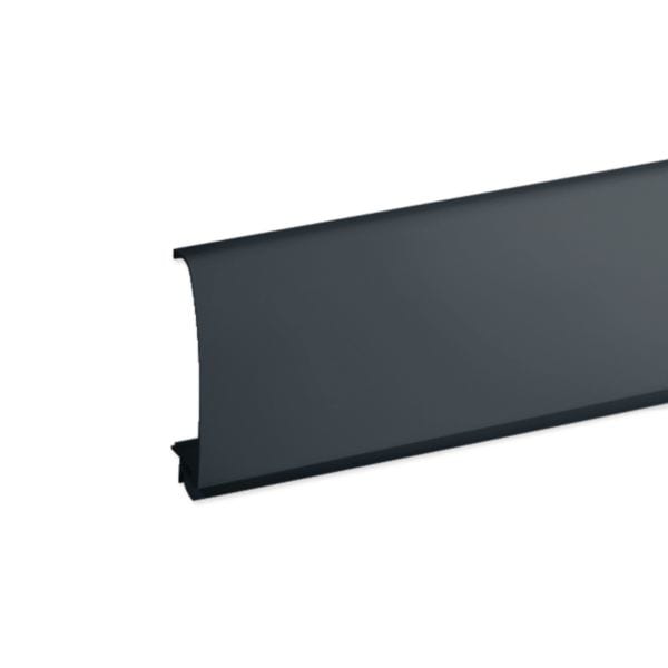 HAGER BOCCHIOTTI - Coperchio per canale battiscopa TBN nero ardesia CBN A B03250