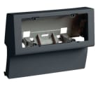 HAGER BOCCHIOTTI - Scatola porta apparecchi universale 6 moduli linea TBN nero ardesia SBNI 6 A B03586