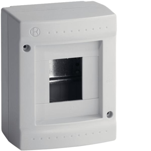 HAGER BOCCHIOTTI - Centralino 4 moduli senza portella Pablo IP40 Standard grigio IP40 STD 04 GRI B04000