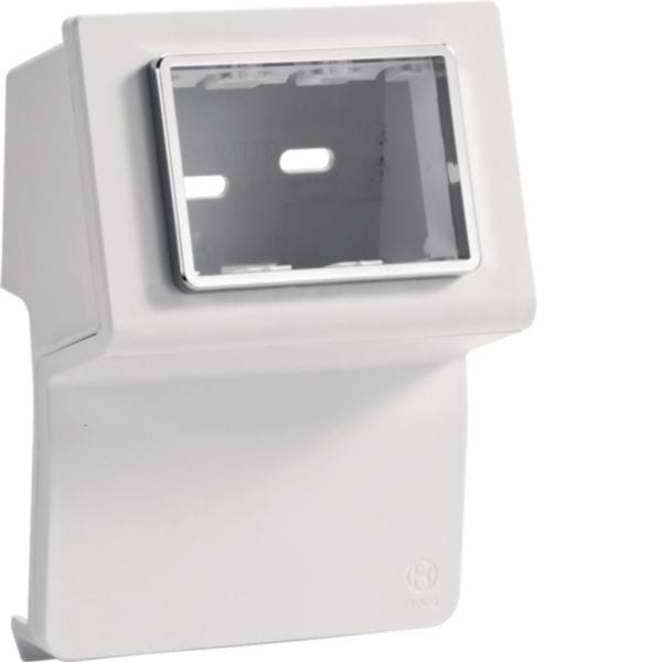 HAGER BOCCHIOTTI - SBN 3 AP W Scatola porta apparecchi Pepita per canale battiscopa TBN BIANCO B04261