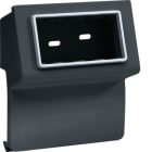 HAGER BOCCHIOTTI - SBN 4 AP A Scatola porta apparecchi Pepita per canale TBN NERO ARDESIA B04270