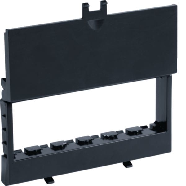 HAGER BOCCHIOTTI - Telaio autoportante 6 moduli Pepita per linea NEST nero ardesia TELAIO 6 AP NEST B04285