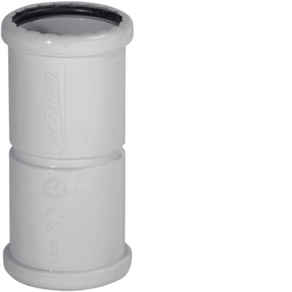 HAGER BOCCHIOTTI - Manicotto di giunzione per tubi rigidi autoestinguente IP65 grigio IPT50 B13006