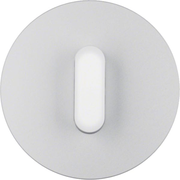 HAGER BOCCHIOTTI - Placca con traversino x Int./Puls. a manopola R.Classic allum. bianco pol. 1001207400