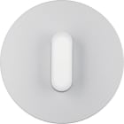 HAGER BOCCHIOTTI - Placca con traversino x Int./Puls. a manopola R.Classic allum. bianco pol. 1001207400