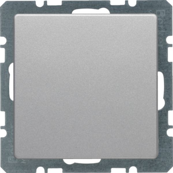 HAGER BOCCHIOTTI - Inserto cieco con pezzo centrale Berker Q.1/Q.3 alu velluto, verniciato 10096084