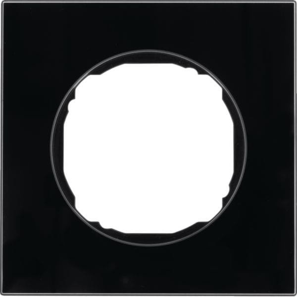 HAGER BOCCHIOTTI - Cornice singola R.8 vetro nero 10112616