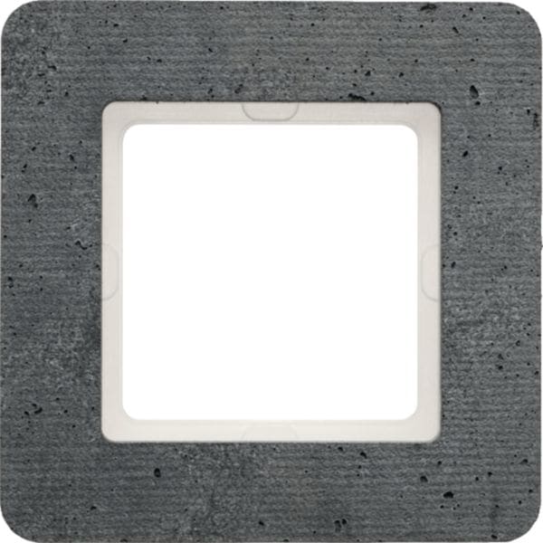 HAGER BOCCHIOTTI - Cornice singola Berker Q.7 calcestruzzo stutturato 10116020