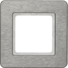 HAGER BOCCHIOTTI - Cornice singola Berker Q.7 acciao inossidabile, metallo spazzolato 10116083