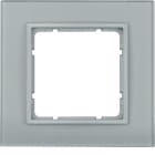 HAGER BOCCHIOTTI - Cornice in vetro singola Berker B.7?vetro alu/alu opaco, verniciato 10116414