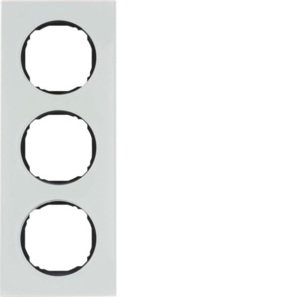 HAGER BOCCHIOTTI - Cornice tripla R.8 vetro bianco polare 10132609