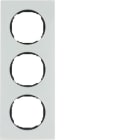 HAGER BOCCHIOTTI - Cornice tripla R.8 vetro bianco polare 10132609