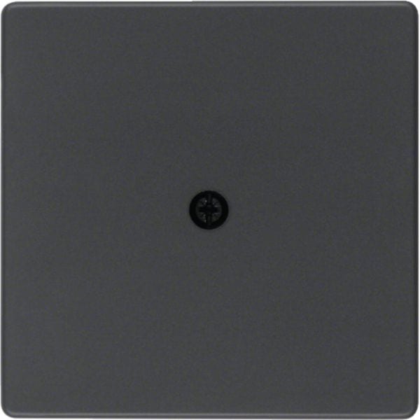HAGER BOCCHIOTTI - Pezzo centrale per passacavo Berker Q.1/Q.3 antracite velluto, verniciato 10196086