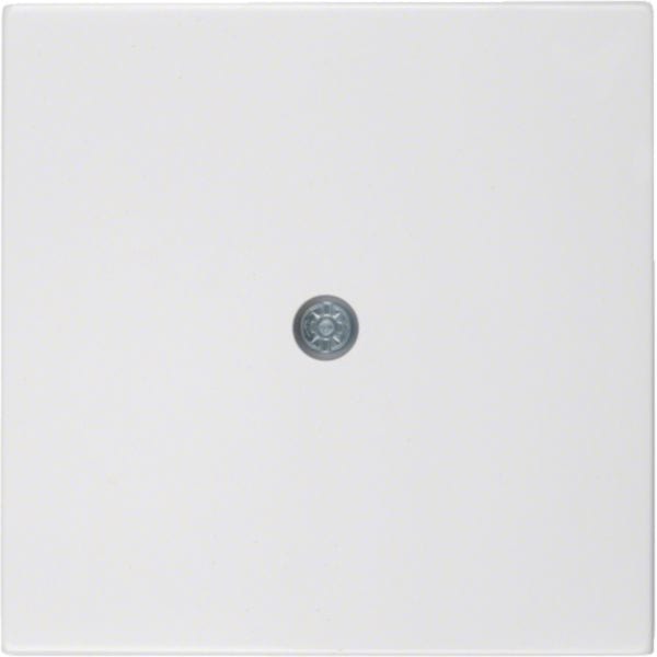 HAGER BOCCHIOTTI - Pezzo centrale per passacavo Berker S.1/B.3/B.7 bianco polare lucido 10198989