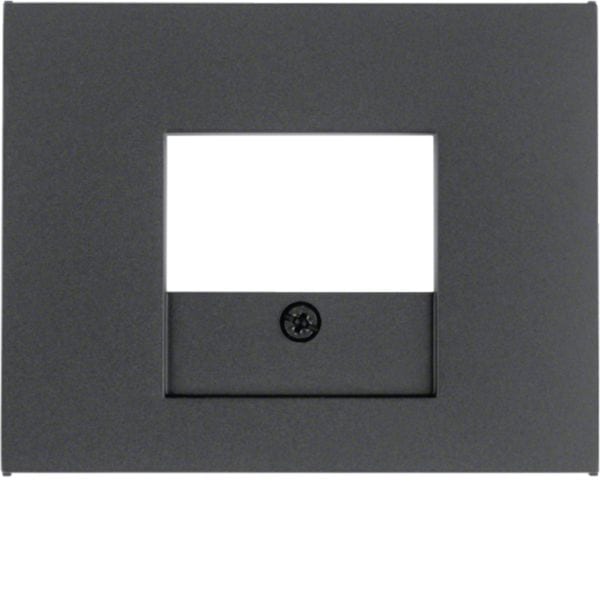 HAGER BOCCHIOTTI - Pezzo centrale con finestra TAE Berker K.1 antracite opaco, verniciato 10357006