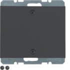 HAGER BOCCHIOTTI - Inserto cieco con pezzo c.le , avvitabile Berker K.1 antracite opaco, vernic. 10457106