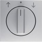 HAGER BOCCHIOTTI - Pezzo c.le con manopola x commutatore a manopola per veneziane, B.7 alluminio 1080140400