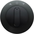 HAGER BOCCHIOTTI - Pezzo c.le con manopola x commutatore a manopola per veneziane, R.1/R.3 nero 1080204500