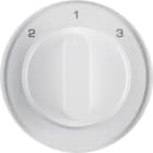 HAGER BOCCHIOTTI - Pezzo c.le con manopola x Commut. a 3 vie, senza posizione 0, R.x Bianco pol. 1084208900