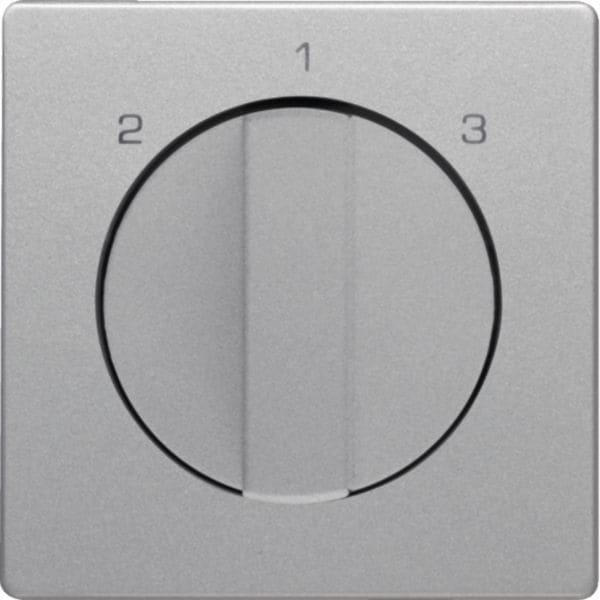 HAGER BOCCHIOTTI - Pezzo c.le con manopola x commutatore a 3 vie, senza posizione 0, Q.x alluminio 1084608400