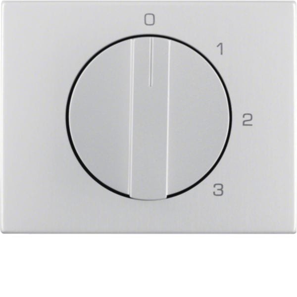 HAGER BOCCHIOTTI - Pezzo c.le  con manopola x commutatore a 3 vie, con posizione 0, K.5 alluminio 1087710300