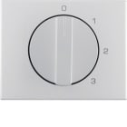 HAGER BOCCHIOTTI - Pezzo c.le con manopola x commutatore a 3 vie, con posizione 0, K.5 alluminio 1087710300