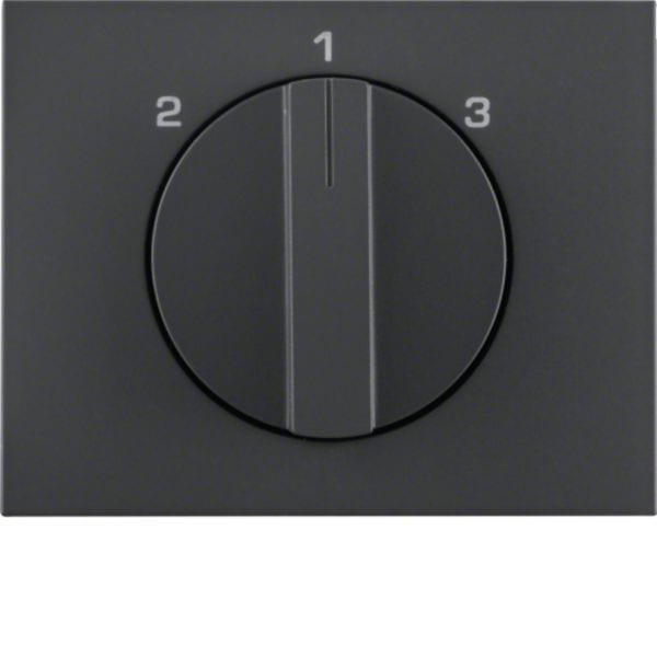 HAGER BOCCHIOTTI - Pezzo c.le con manopola x commutatore a 3 vie, senza posizione 0, K.1 antracite 1088710600