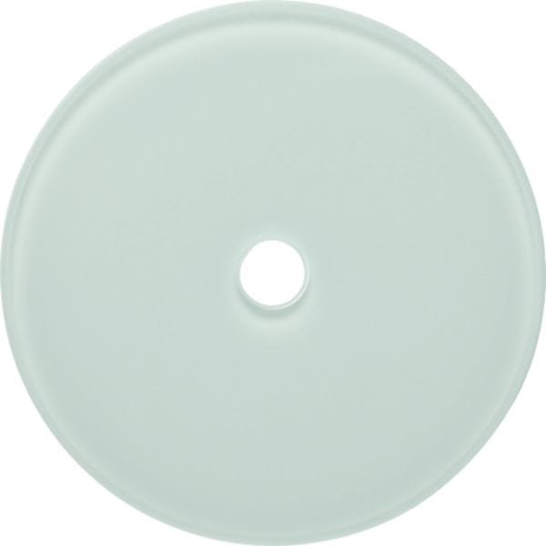 HAGER BOCCHIOTTI - Placca in vetro per interruttore/pulsante a manopola Serie Glas 109009