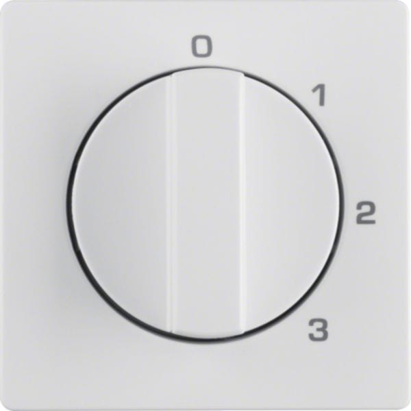 HAGER BOCCHIOTTI - Pezzo c.le con manopola x commutatore a 3 vie, con posizione 0, Q.x Bianco pol. 1096608900