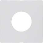 HAGER BOCCHIOTTI - Pezzo centrale x pulsante/spia luminosa E10 Berker Q.1/Q.3 bianco polare velluto 11246089