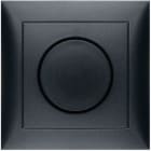 HAGER BOCCHIOTTI - Placca x dimmer a manopola/potenziometro a rotazione Serie S.1 antrac.opaco 11309949