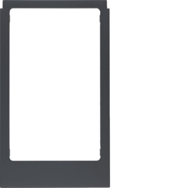 HAGER BOCCHIOTTI - Cornice design angolare, versione grande accessorio antracite opaco 13207006